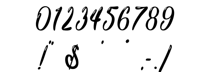SeasideWave-PersonalUse Font OTHER CHARS