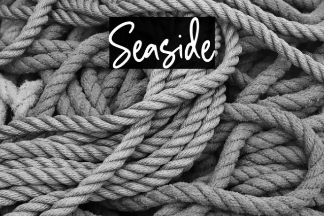 Seaside Font examples