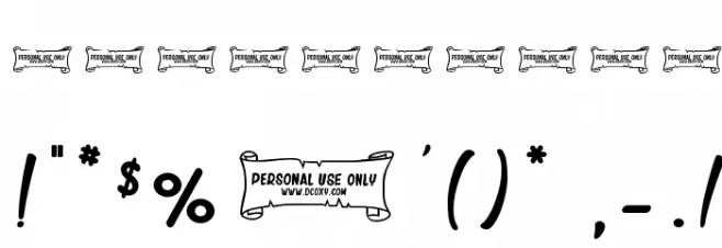 Seasider Font OTHER CHARS