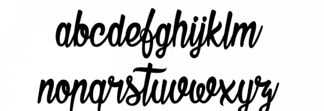Seasider Font LOWERCASE