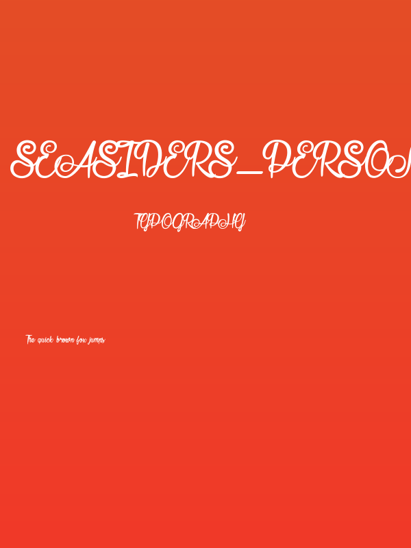 Seasiders_PersonalUseOnly Poster