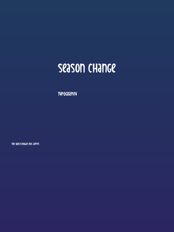 Season Change Poster
