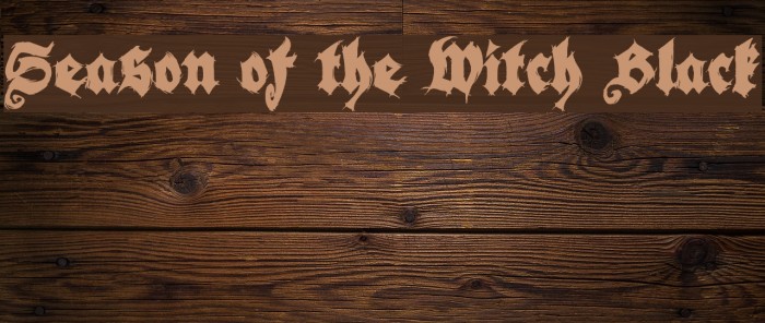 Season of the Witch Black Example 2