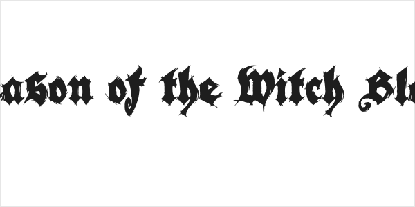 Season of the Witch Black Logo