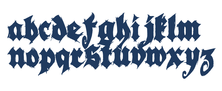 Season of the Witch Black Lowercase