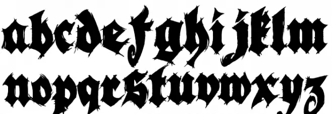 Season of the Witch Black Caratteri MINUSCOLO
