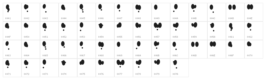 Seasonal Leaves Character Map