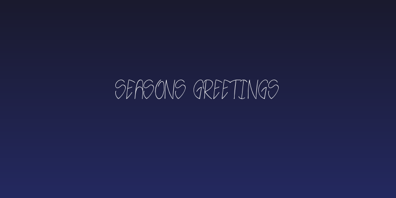 Seasons Greetings Social Header