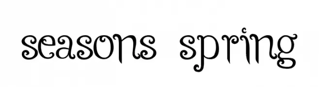 Seasons-Spring  font caratteri gratis