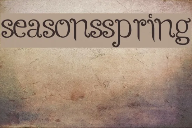 Seasons-Spring Example 1