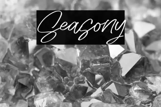 Seasony Font examples