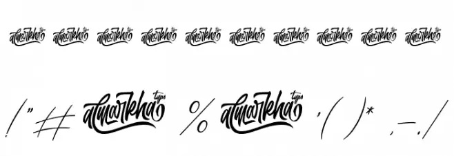 Seathera Font OTHER CHARS