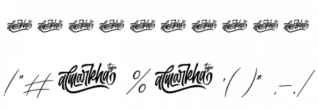 Seathera Font OTHER CHARS