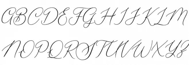 Seathera Font UPPERCASE