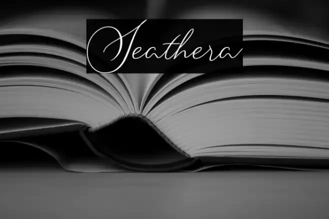 Seathera Font examples