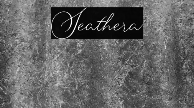 Seathera Font examples