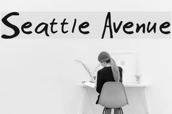 Seattle Avenue Schriftart examples