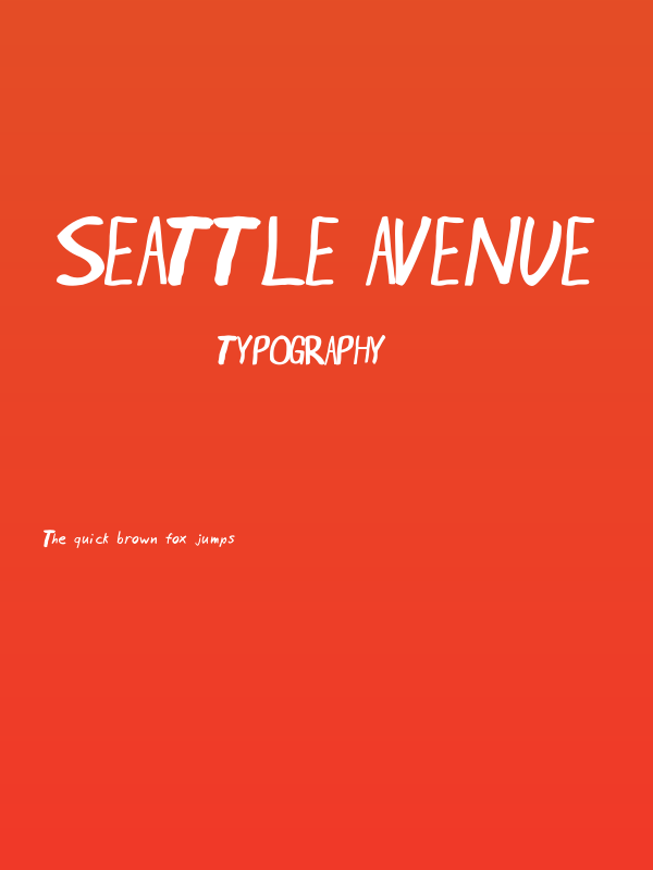 Seattle Avenue Poster