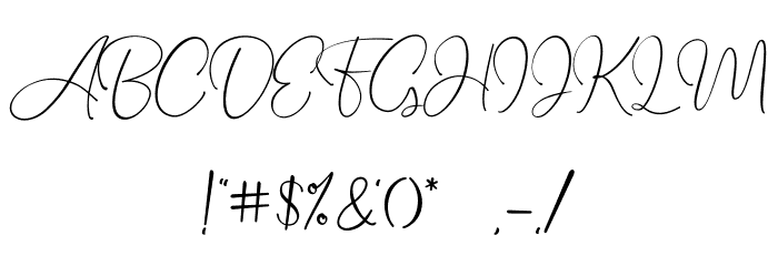 Seattle Script Demo Font OTHER CHARS