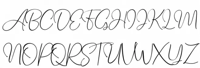 Seattle Script Demo Caratteri MAIUSCOLE