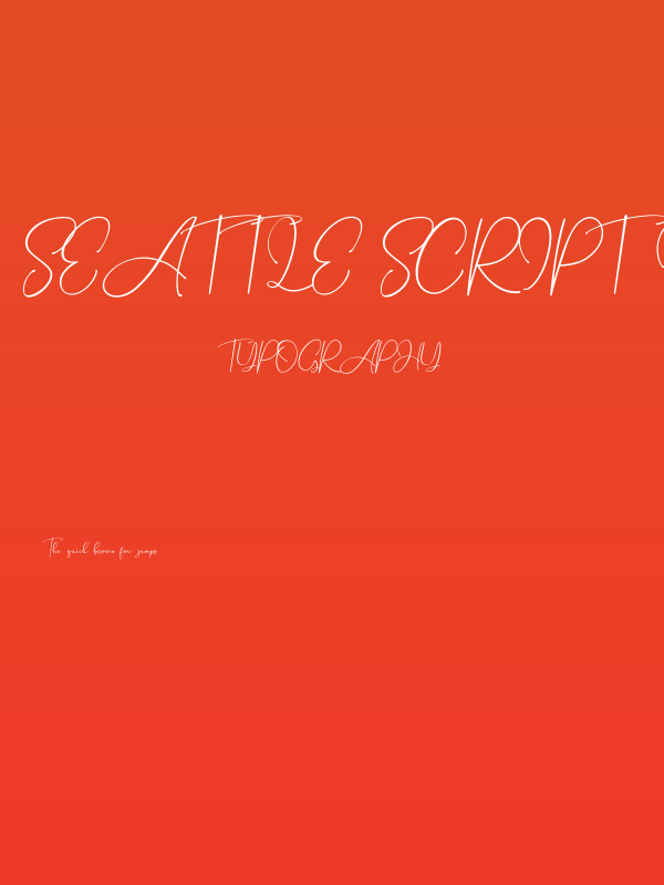 Seattle Script Demo Poster