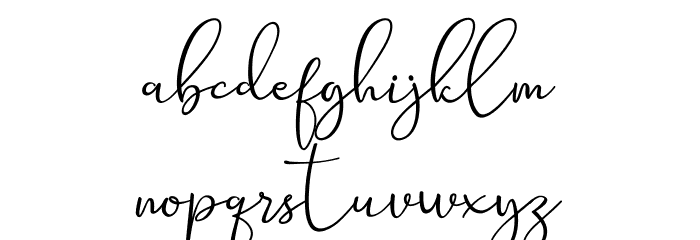 Seattle Script Demo Font LOWERCASE