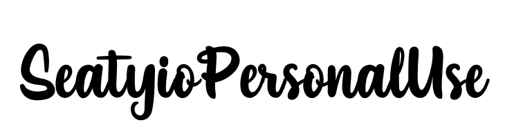 Seatyio Personal Use Font