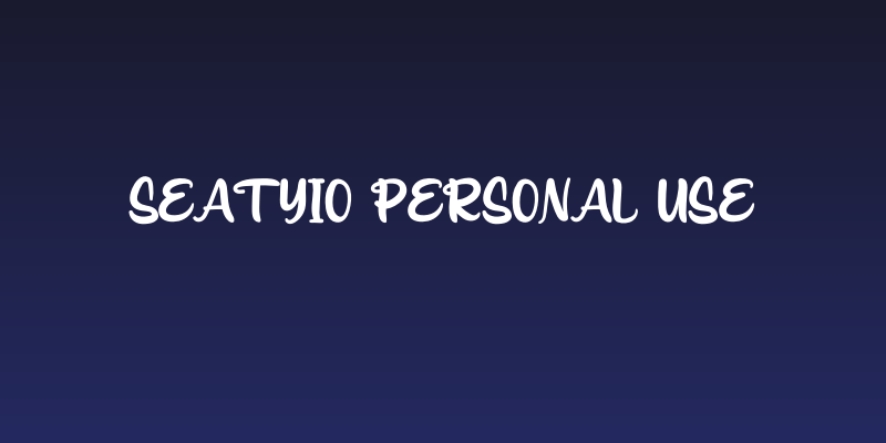 Seatyio Personal Use Social Header