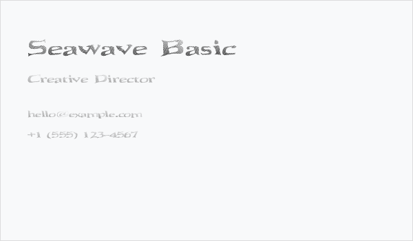 Seawave Basic Business Card