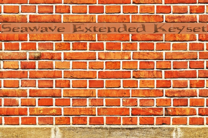 Seawave Extended Keyset Font examples
