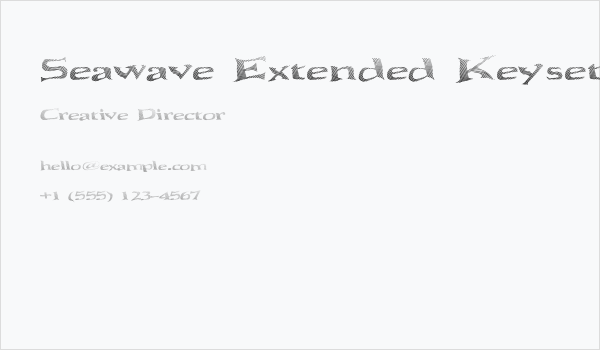 Seawave Extended Keyset Business Card