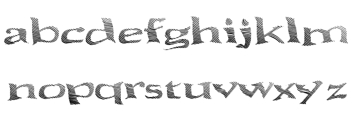 Seawave Extended Keyset Font LOWERCASE