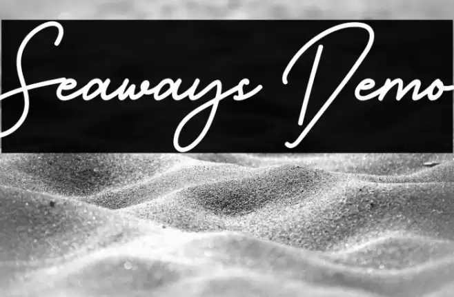 Seaways Demo Font examples