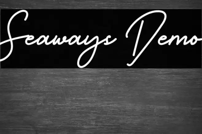 Seaways Demo Font examples