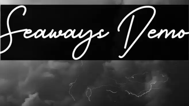 Seaways Demo Font examples
