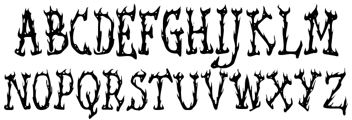 Seaweed Fire AOE Font LOWERCASE