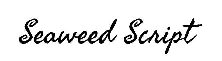 Seaweed Script Regular font - Free fonts on Creazilla