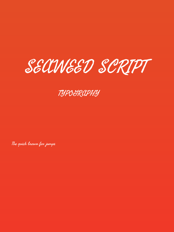 Seaweed Script Poster