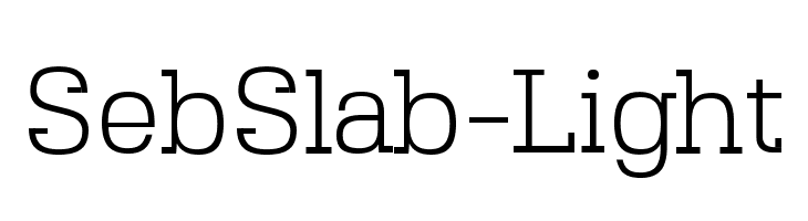 SebSlab-Light Font