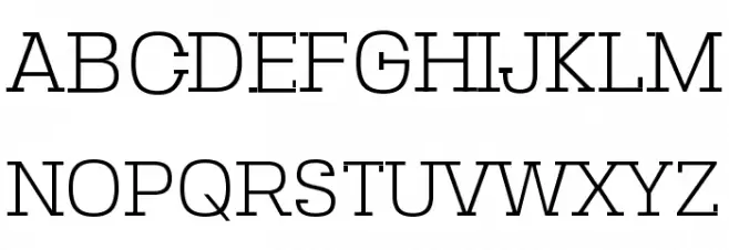 SebSlab-Light Schriftart Groß