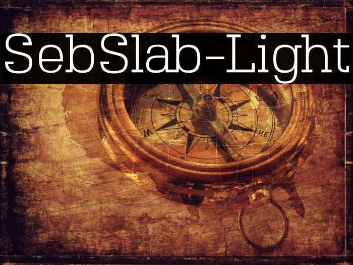 SebSlab-Light Font examples