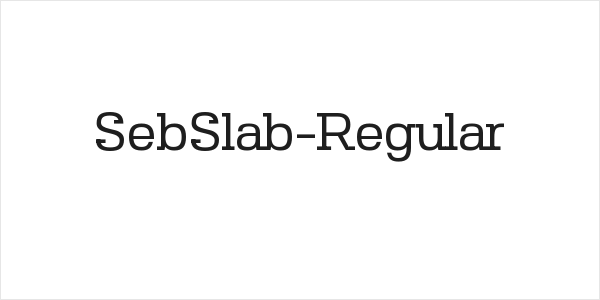 SebSlab-Regular Logo