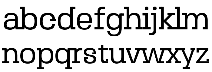 SebSlab-Regular Font LOWERCASE