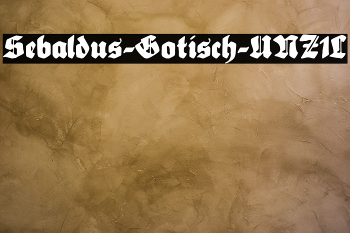 Sebaldus-Gotisch-UNZ1L Font examples