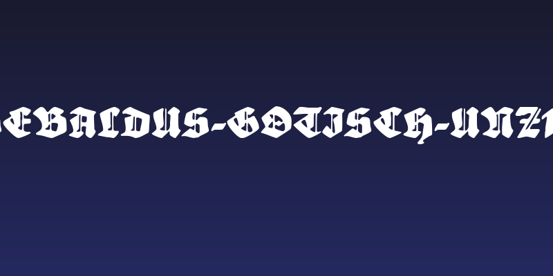 Sebaldus-Gotisch-UNZ1L Social Header