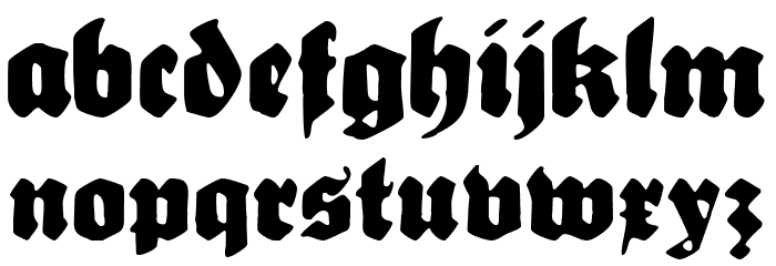 Sebaldus-Gotisch-UNZ1L Font LOWERCASE
