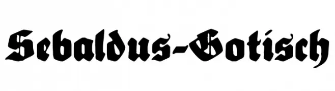 Sebaldus-Gotisch  Descarca Fonturi Gratis