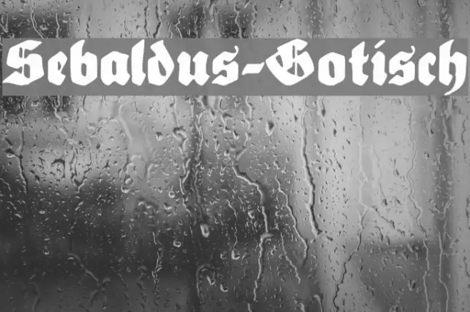Sebaldus-Gotisch フォント examples