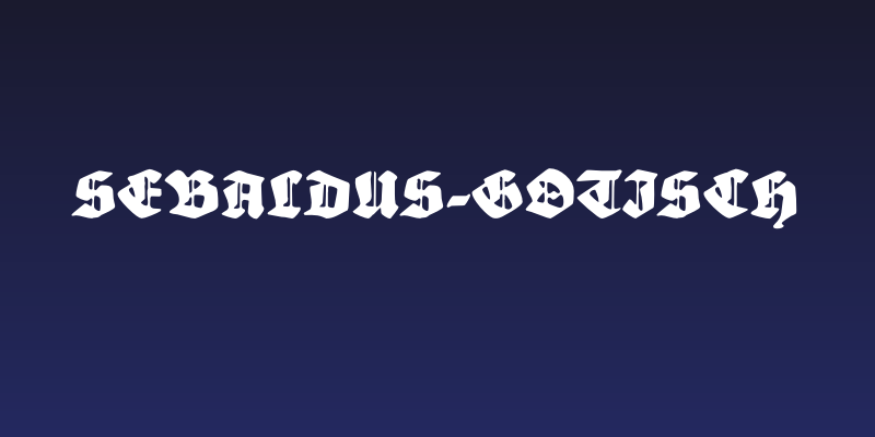 Sebaldus-Gotisch Social Header