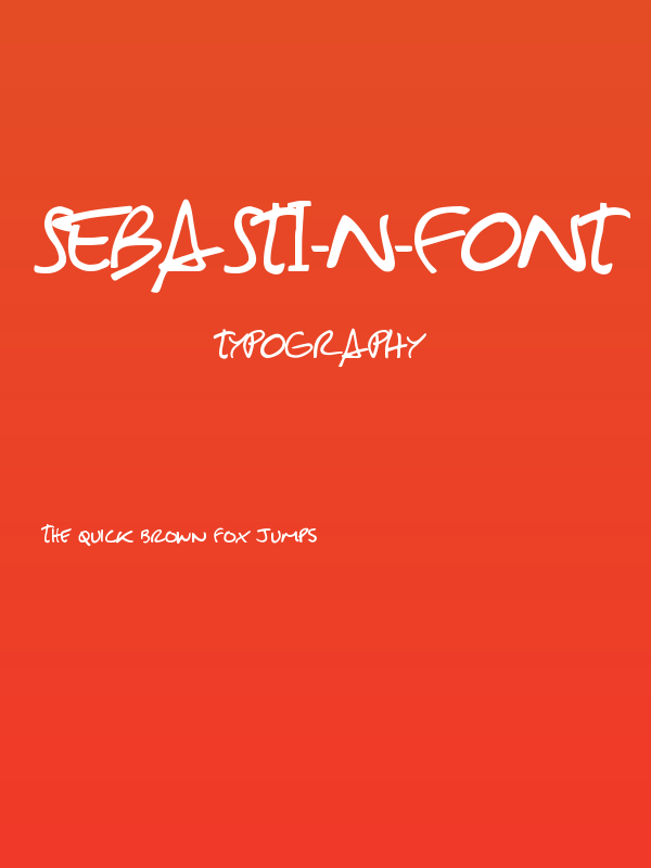 Sebasti-n-Font Poster